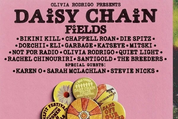 Olivia Rodrigo lanza el festival «Daisy Chain Fields» con un cartel muy punk y exclusivamente&nbsp;femenino
