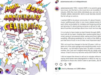 Asian Man Records desvela el cartel de su festival del 30 aniversario tras agotar las&nbsp;entradas